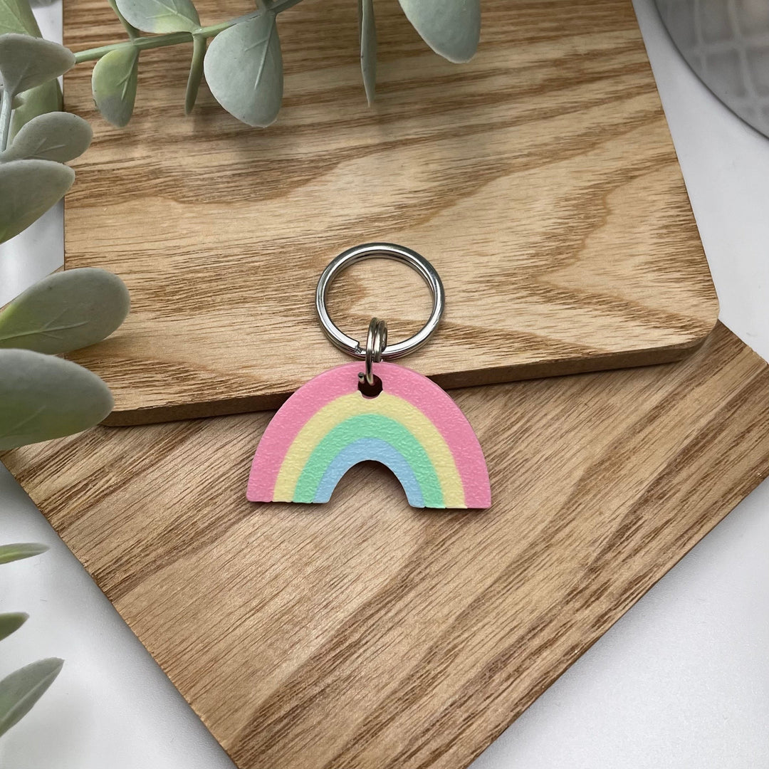 Pastel Rainbow Keyring
