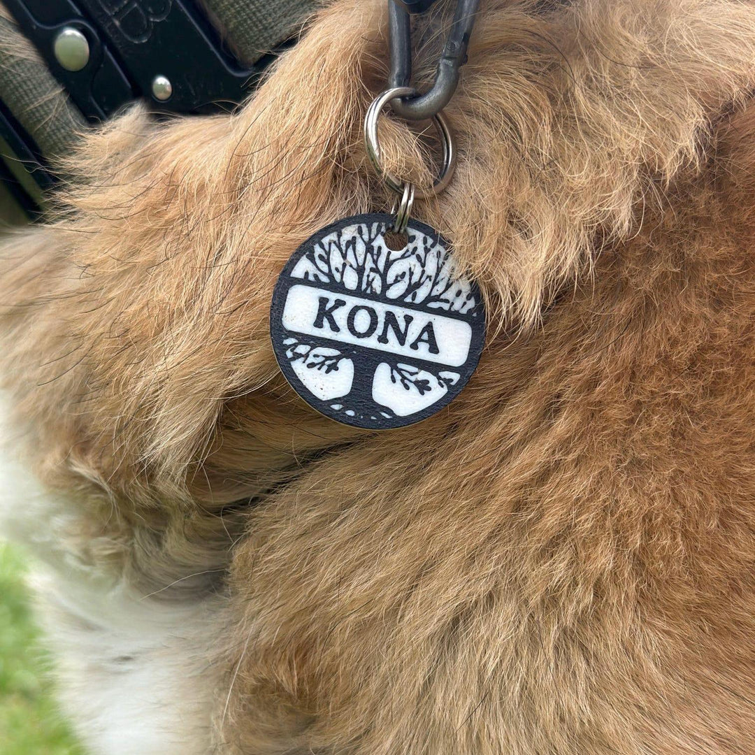 2 Colour Custom Design Pet Tag