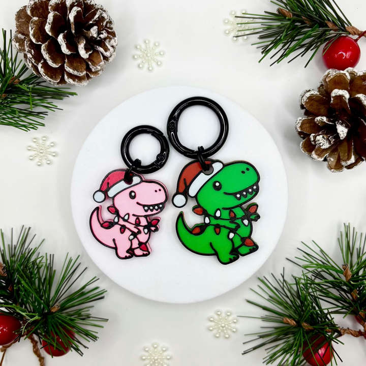 Christmas Dinosaur Tag