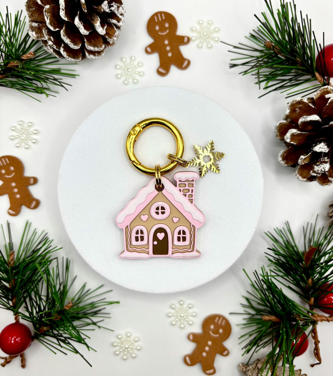 Tag Charm Christmas (metal)