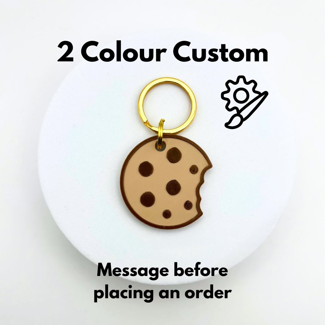 2 Colour Custom Design Pet Tag