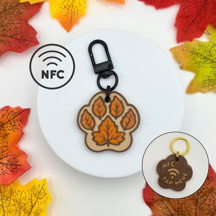 Smart NFC Autumn Paw Tag
