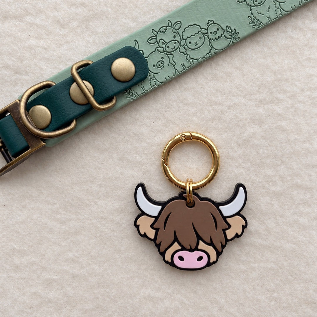 Highland Cow Tag - Serendipity Dogwear Co. Collab