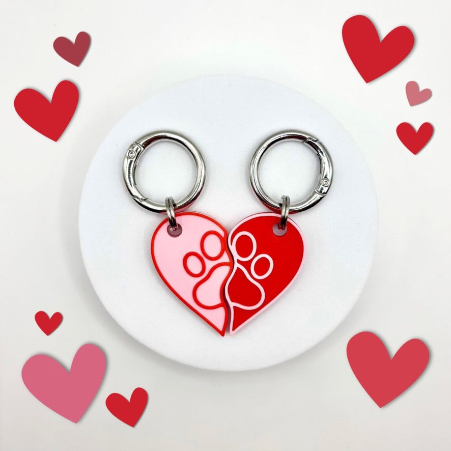 Split Heart Tag