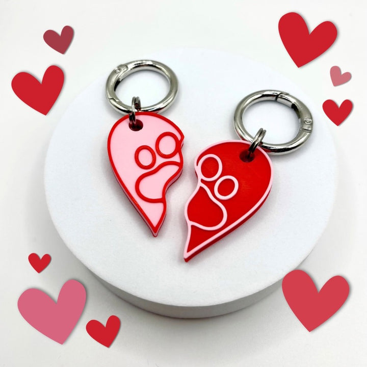 Split Heart Tag