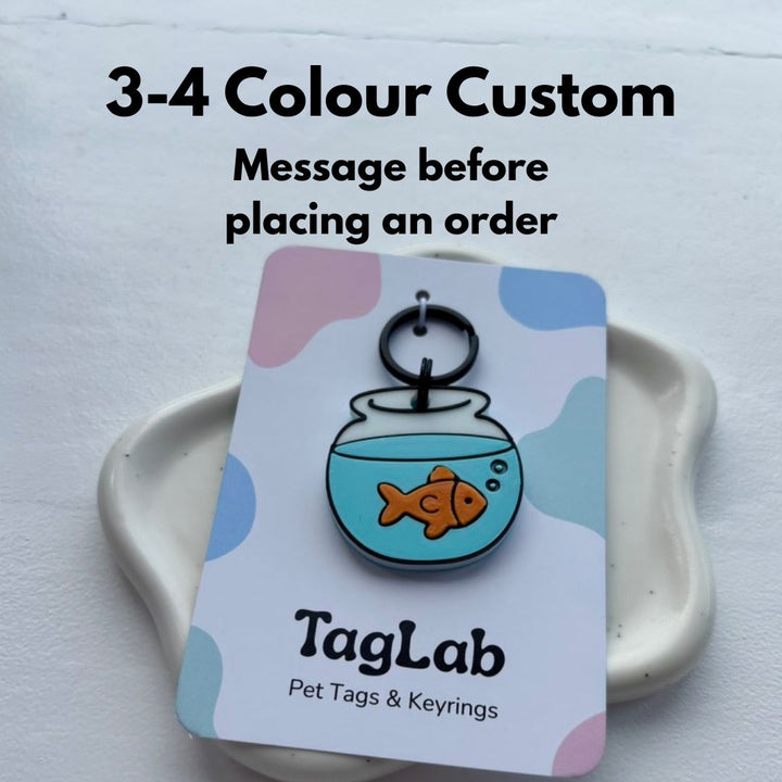 3-4 Colour Custom Design Pet Tag