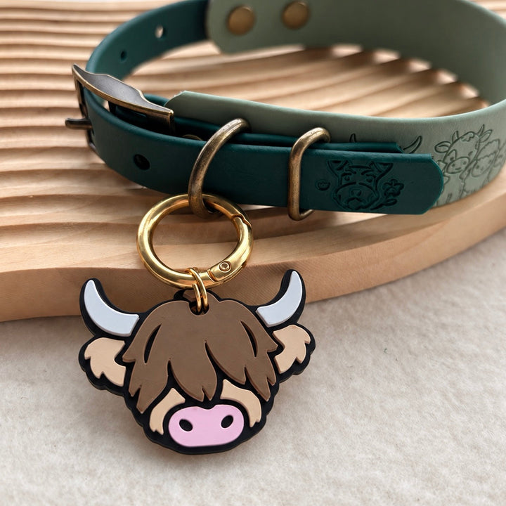 Highland Cow Tag - Serendipity Dogwear Co. Collab