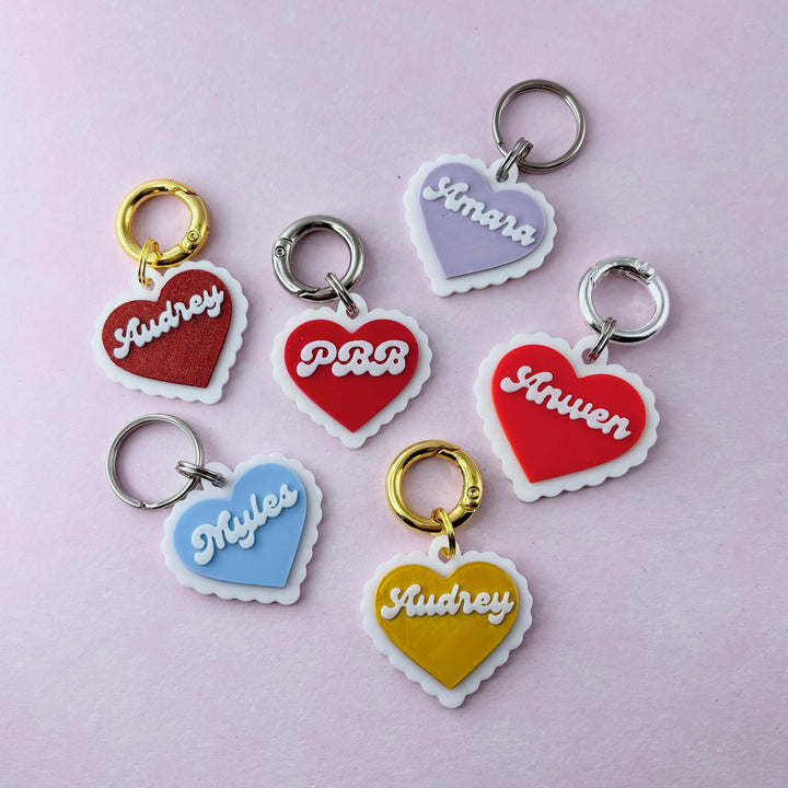 Frilled Heart Tag