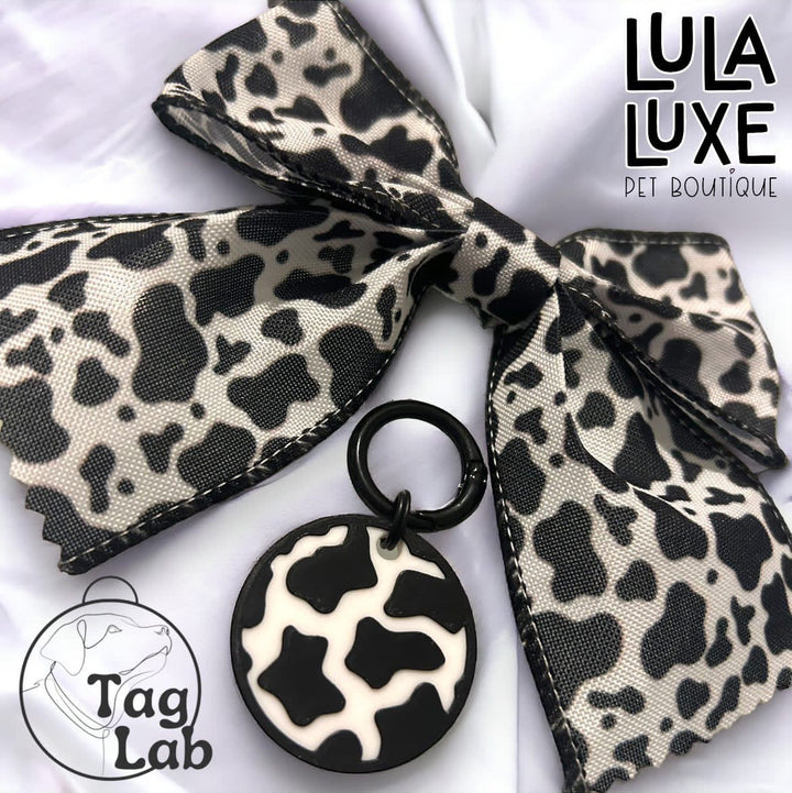 Cow Print Tag - Lula Luxe collab